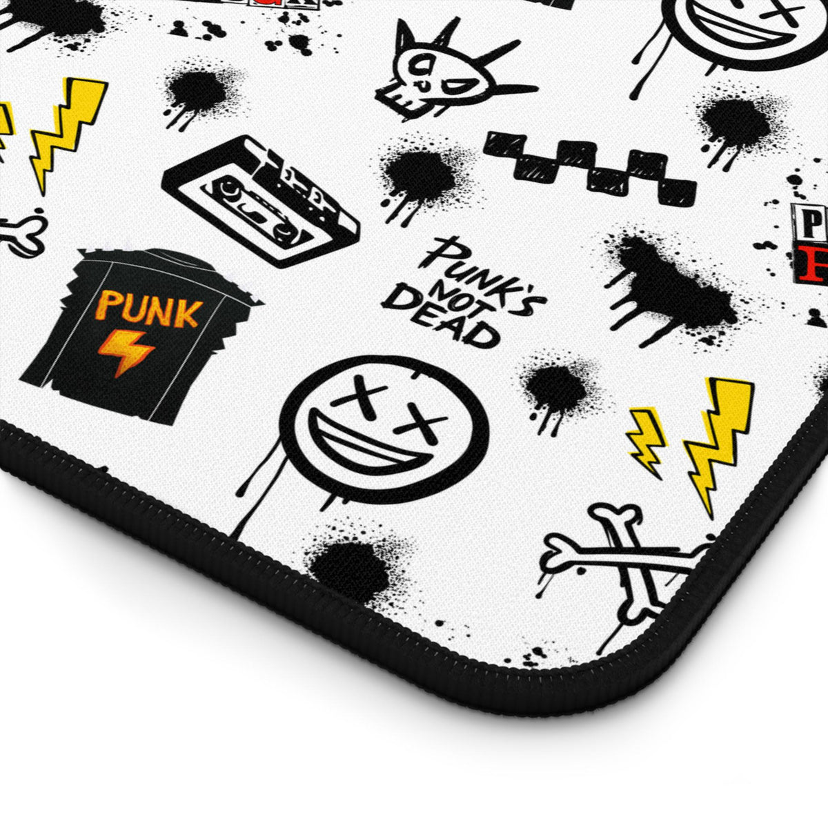 Edgy Punk Rock Desk Mat