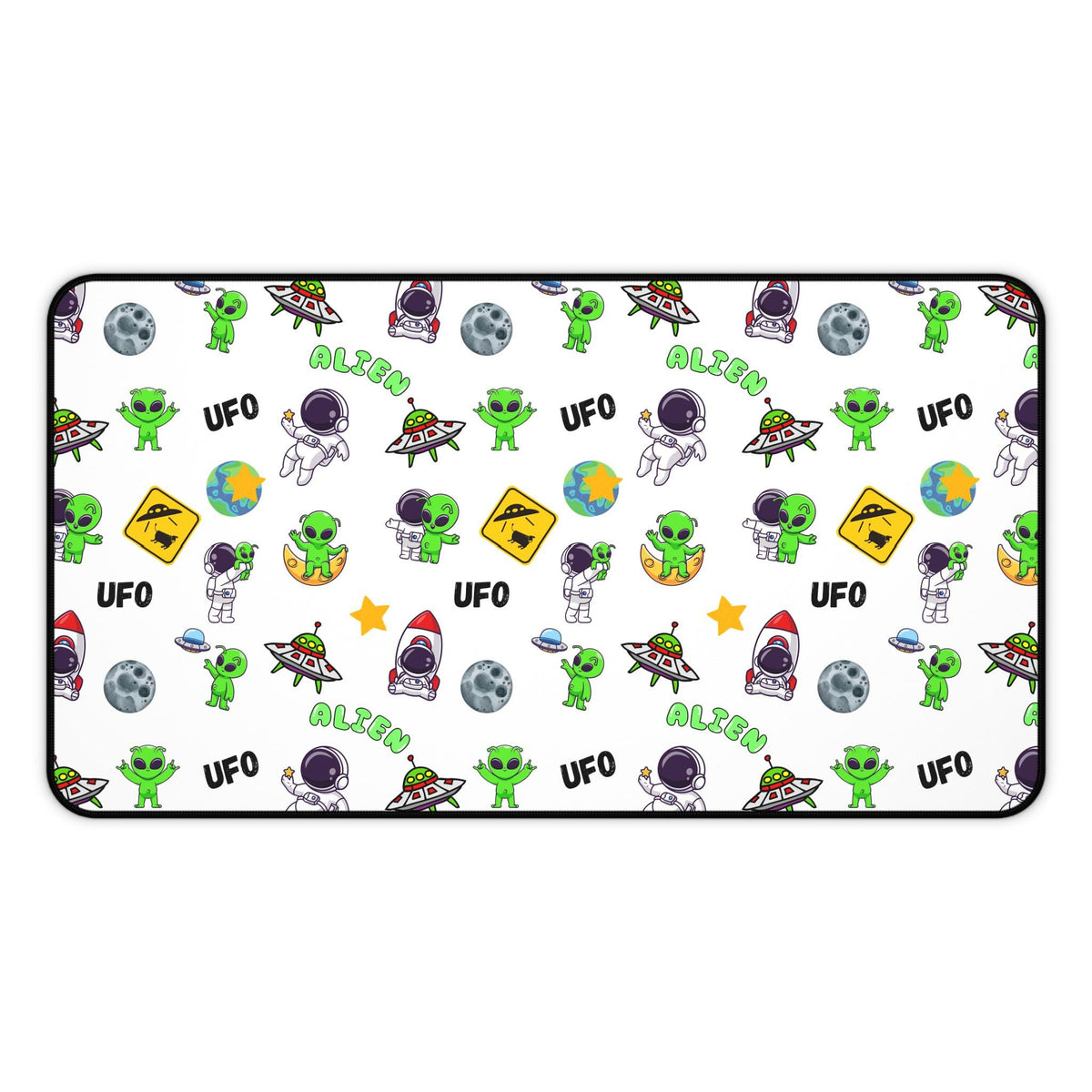 UFO Extraterrestrials Desk Mat, Alien Decor