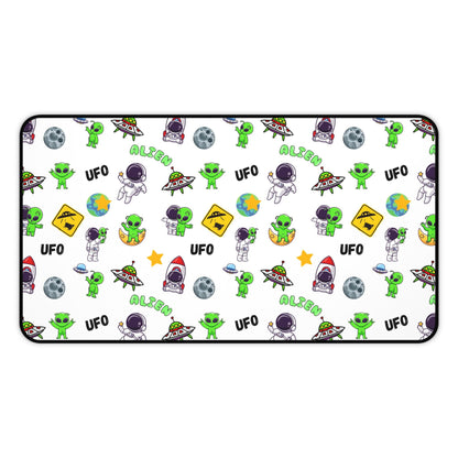 UFO Extraterrestrials Desk Mat, Alien Decor