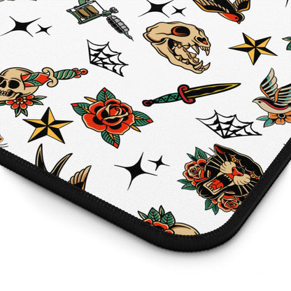 Traditional Tattoo Style Desk Mat