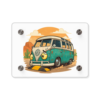 Lowered Volkswagen Bus Sweating It Acrylic Wall Art