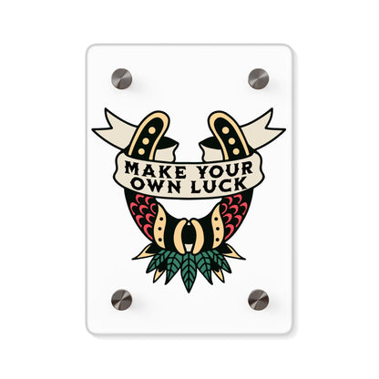 Traditional Style Tattoo Wall Art - Make Your Own Luck