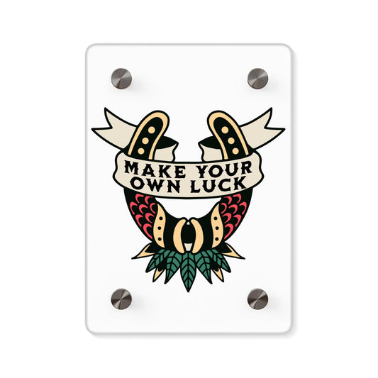 Traditional Style Tattoo Wall Art - Make Your Own Luck