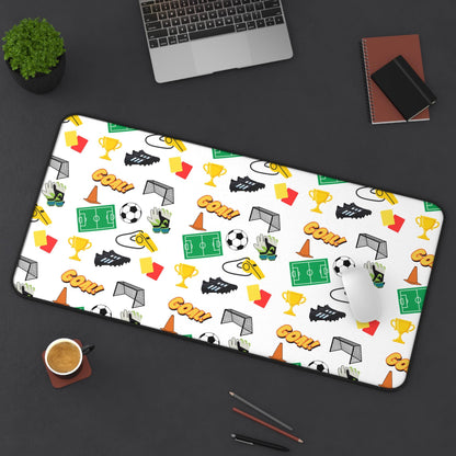 Soccer Inspired Desk Mat