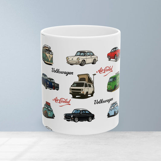 Vintage Volkswagen Ceramic Mug - Perfect for Car Lovers, Collectors, Gift for Him/Her, Office Desk Decor, Birthday Gift