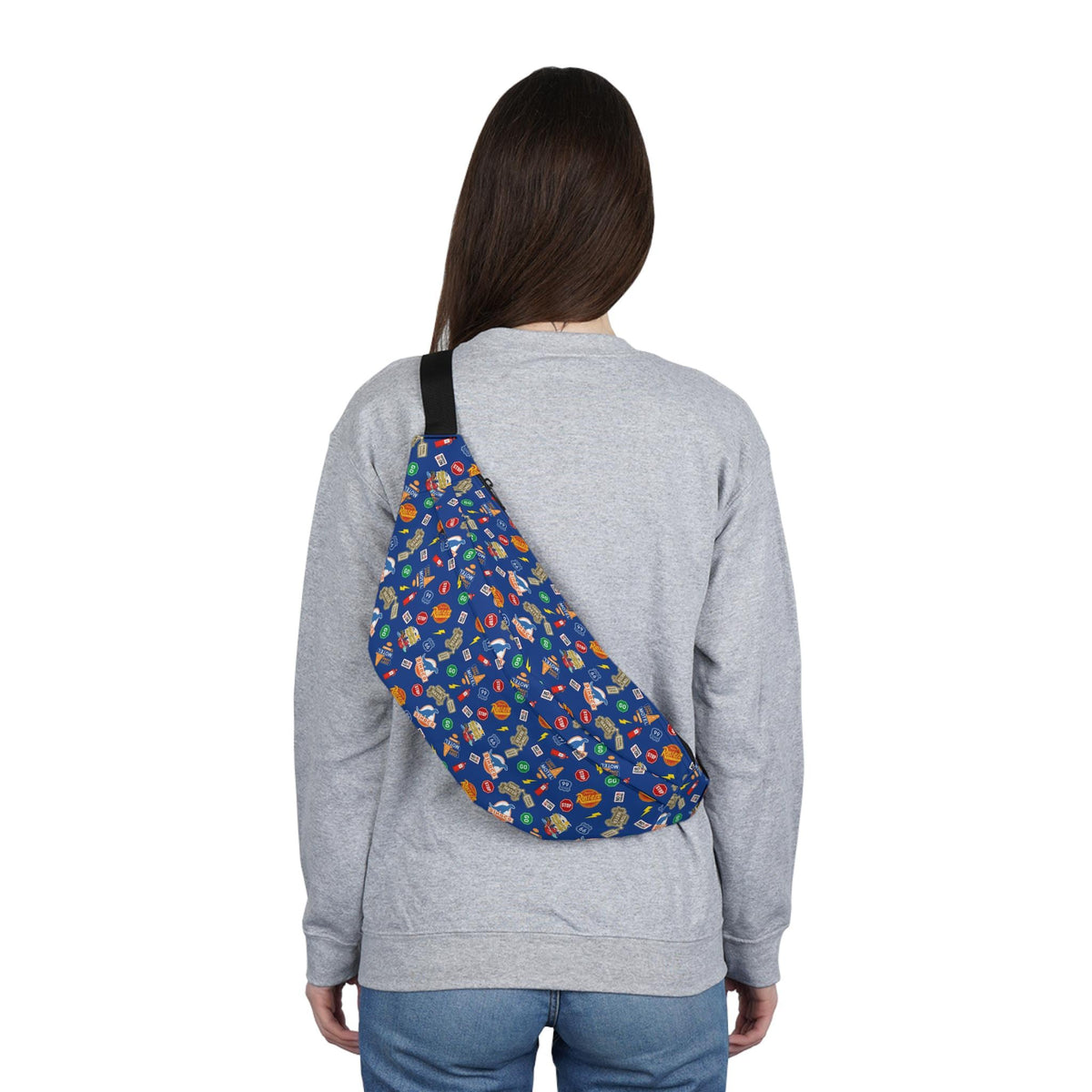 Cars Themed Large Fanny Pack - Perfect for the parks (Blue Background)