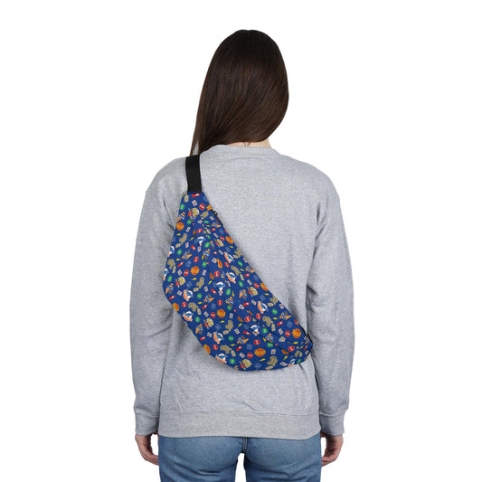 Cars Themed Large Fanny Pack - Perfect for the parks (Blue Background)