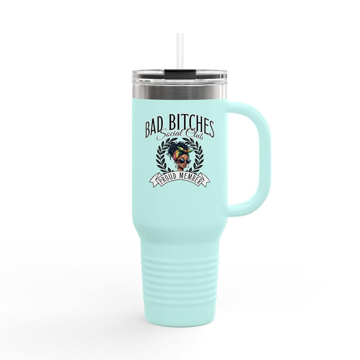 Bad Bitches Social Club - 40oz Travel Mug (Design 2)