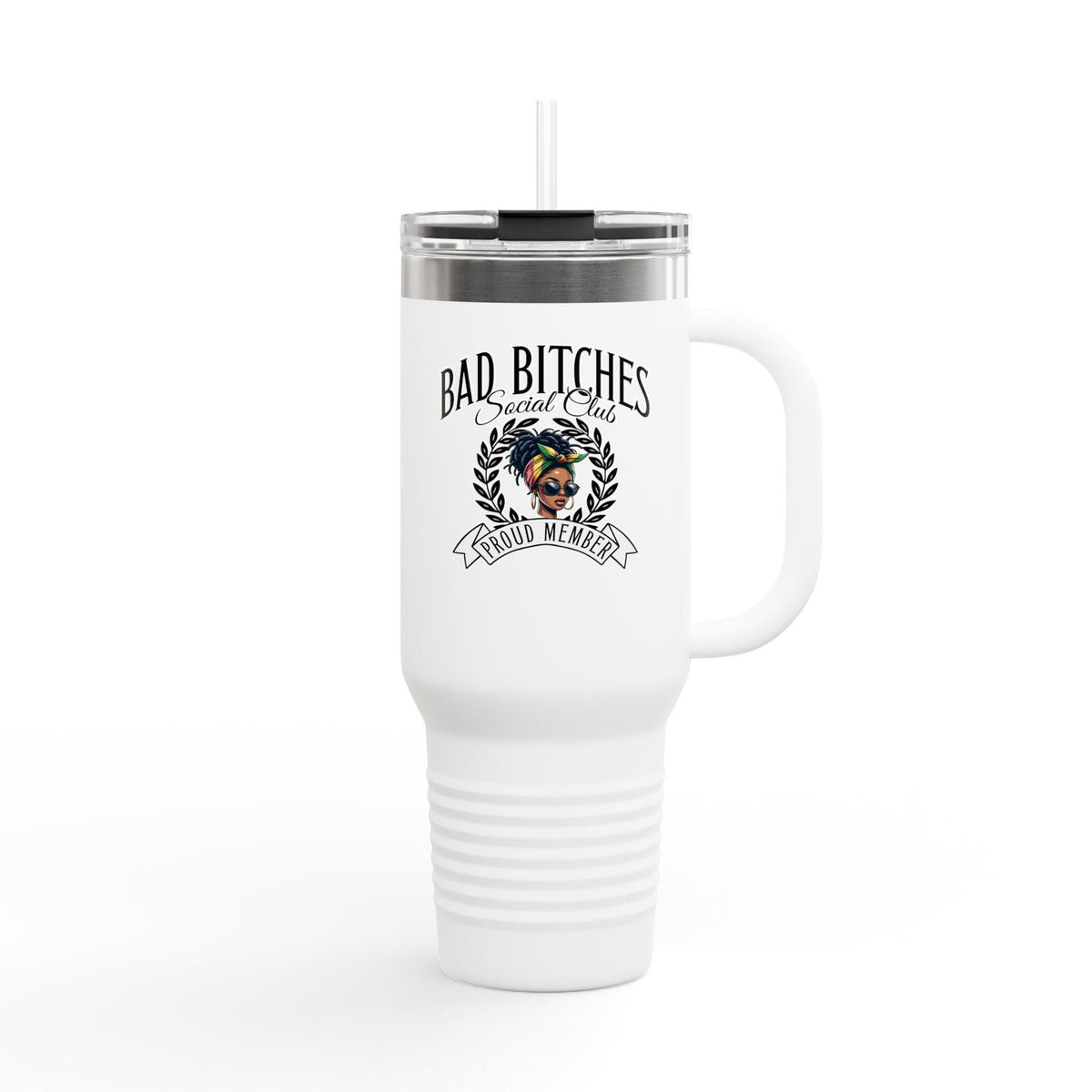 Bad Bitches Social Club - 40oz Travel Mug (Design 2)