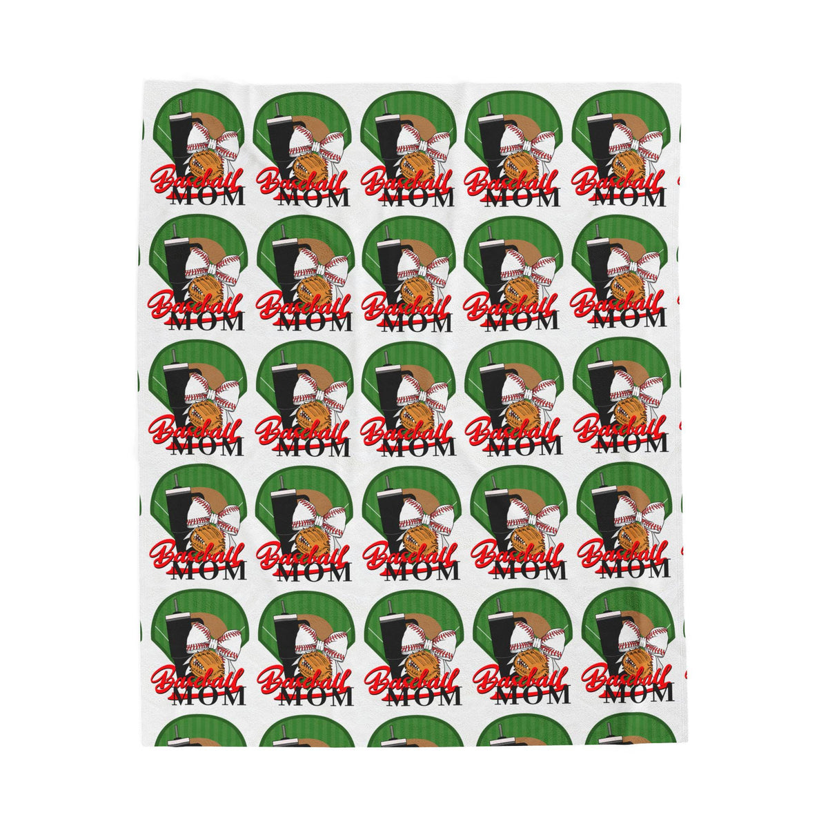 Baseball Mom Inspired Velveteen Blanked