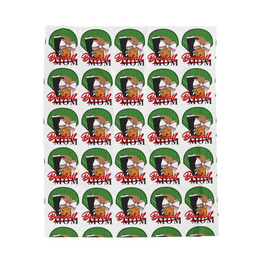 Baseball Mom Inspired Velveteen Blanked