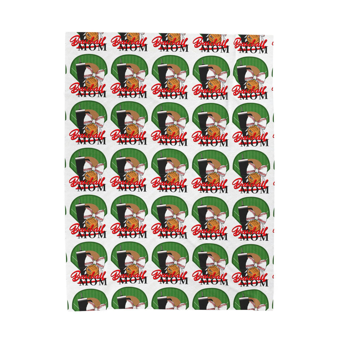 Baseball Mom Inspired Velveteen Blanked