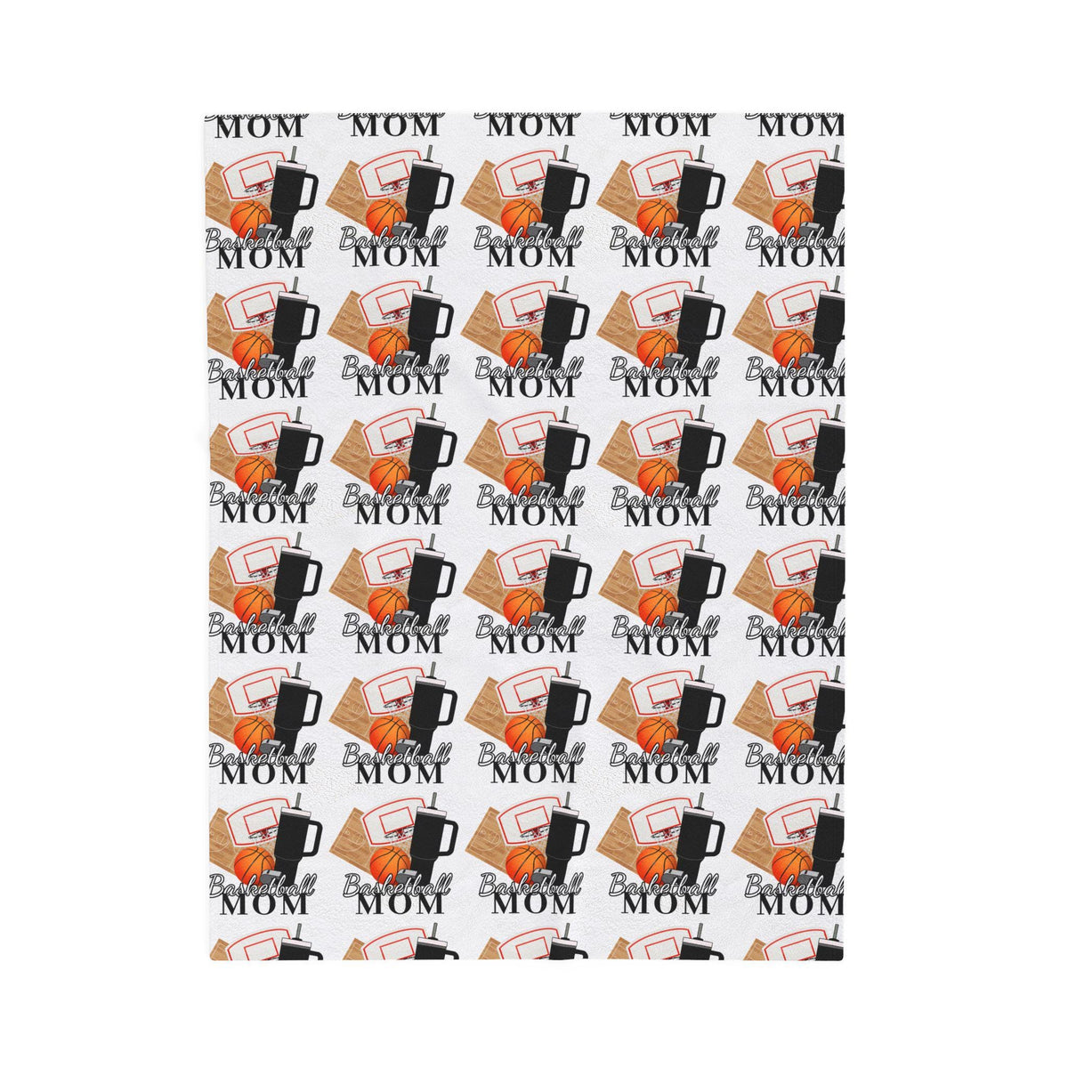 Basketball Mom Inspired Velveteen Blanket