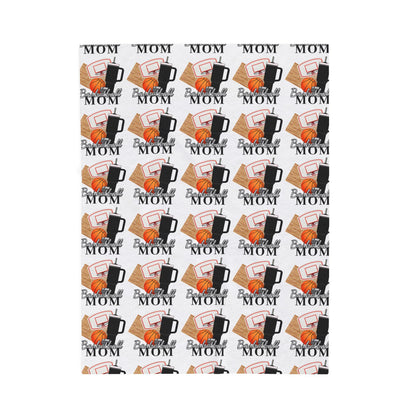 Basketball Mom Inspired Velveteen Blanket