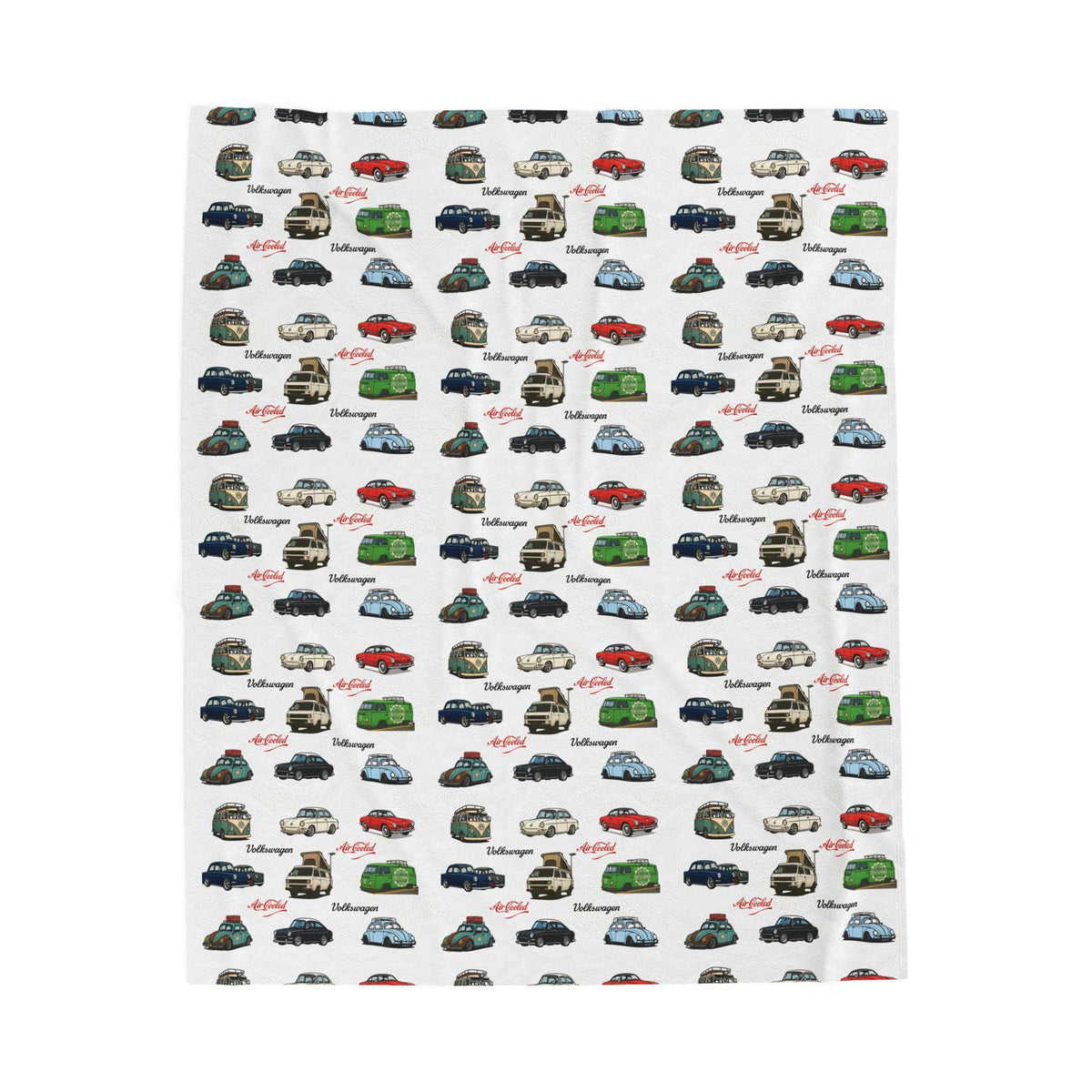 Vintage Volkswagen Velveteen Plush Blanket, Warm Throw Blanket for Car Lovers, Soft Blanket Gift for Road Trip Enthusiasts, [...]