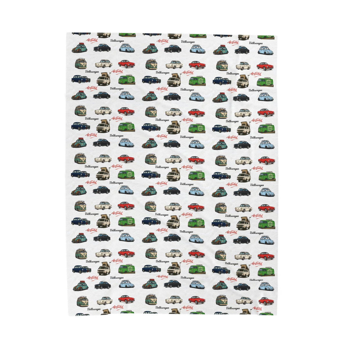Vintage Volkswagen Velveteen Plush Blanket, Warm Throw Blanket for Car Lovers, Soft Blanket Gift for Road Trip Enthusiasts, [...]