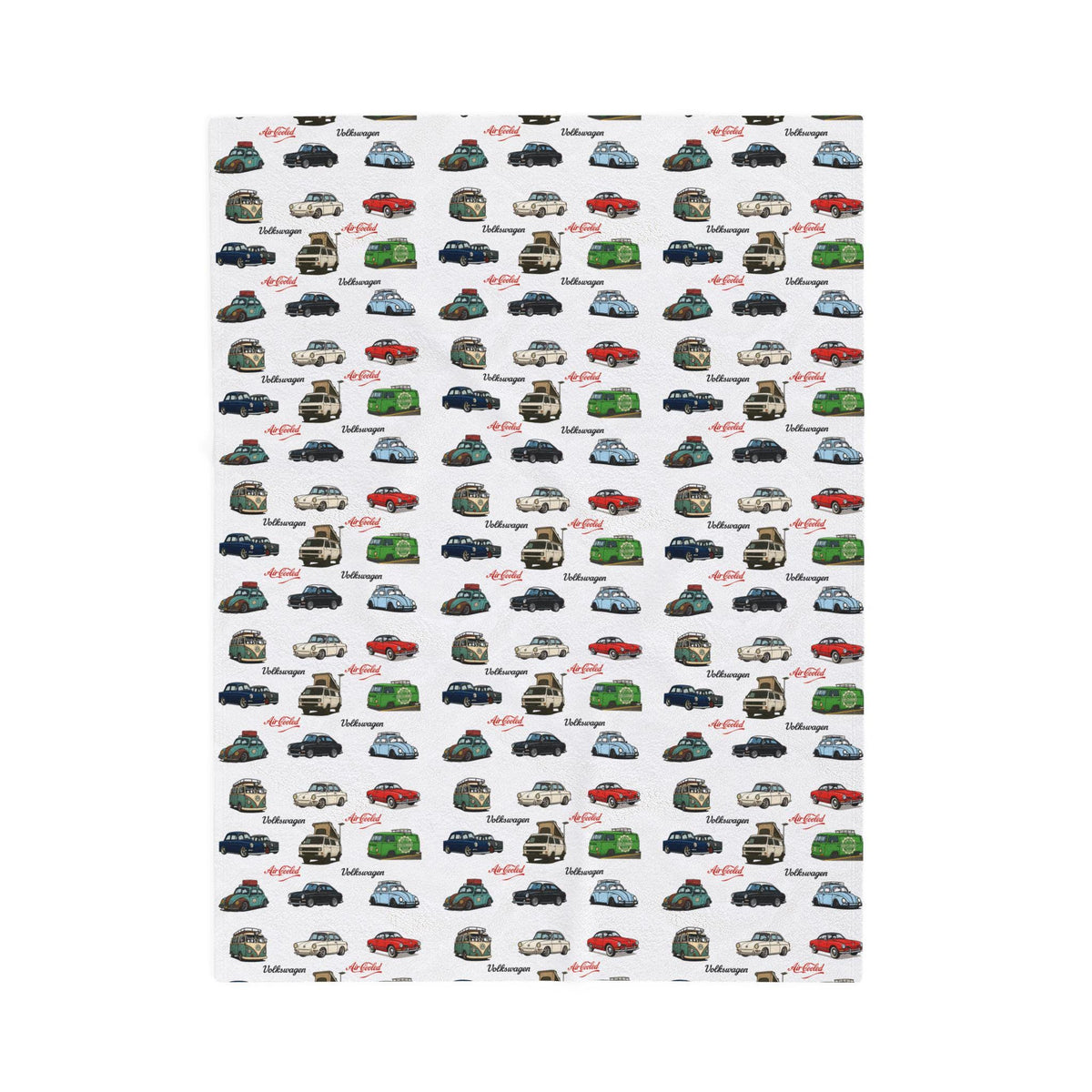 Vintage Volkswagen Velveteen Plush Blanket, Warm Throw Blanket for Car Lovers, Soft Blanket Gift for Road Trip Enthusiasts, [...]