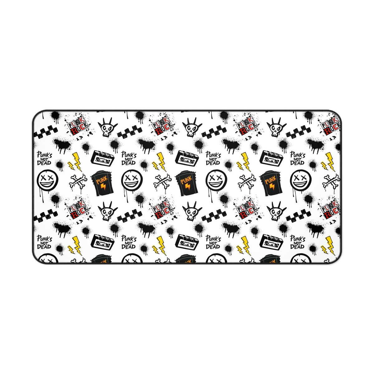 Edgy Punk Rock Desk Mat