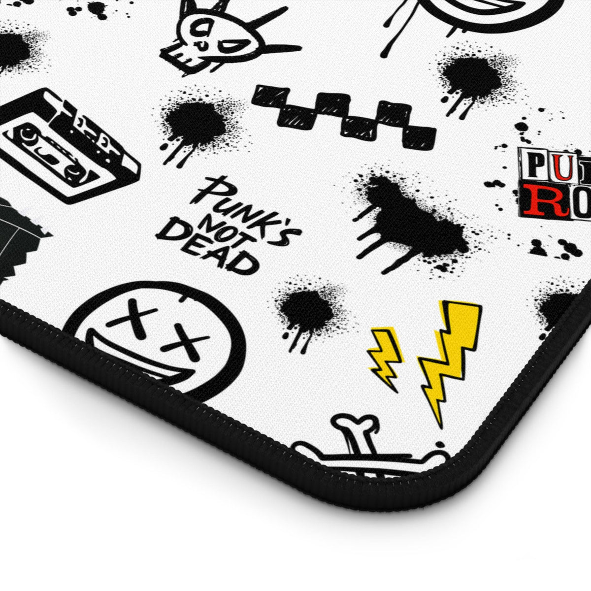 Edgy Punk Rock Desk Mat
