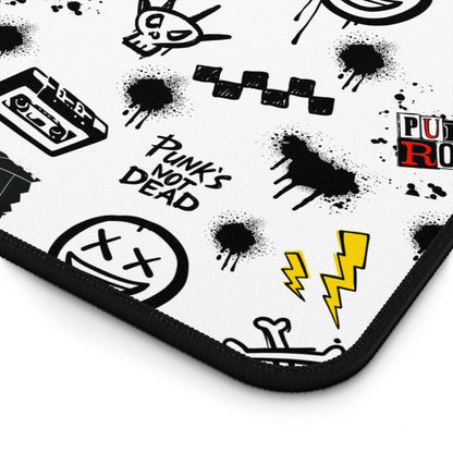 Edgy Punk Rock Desk Mat