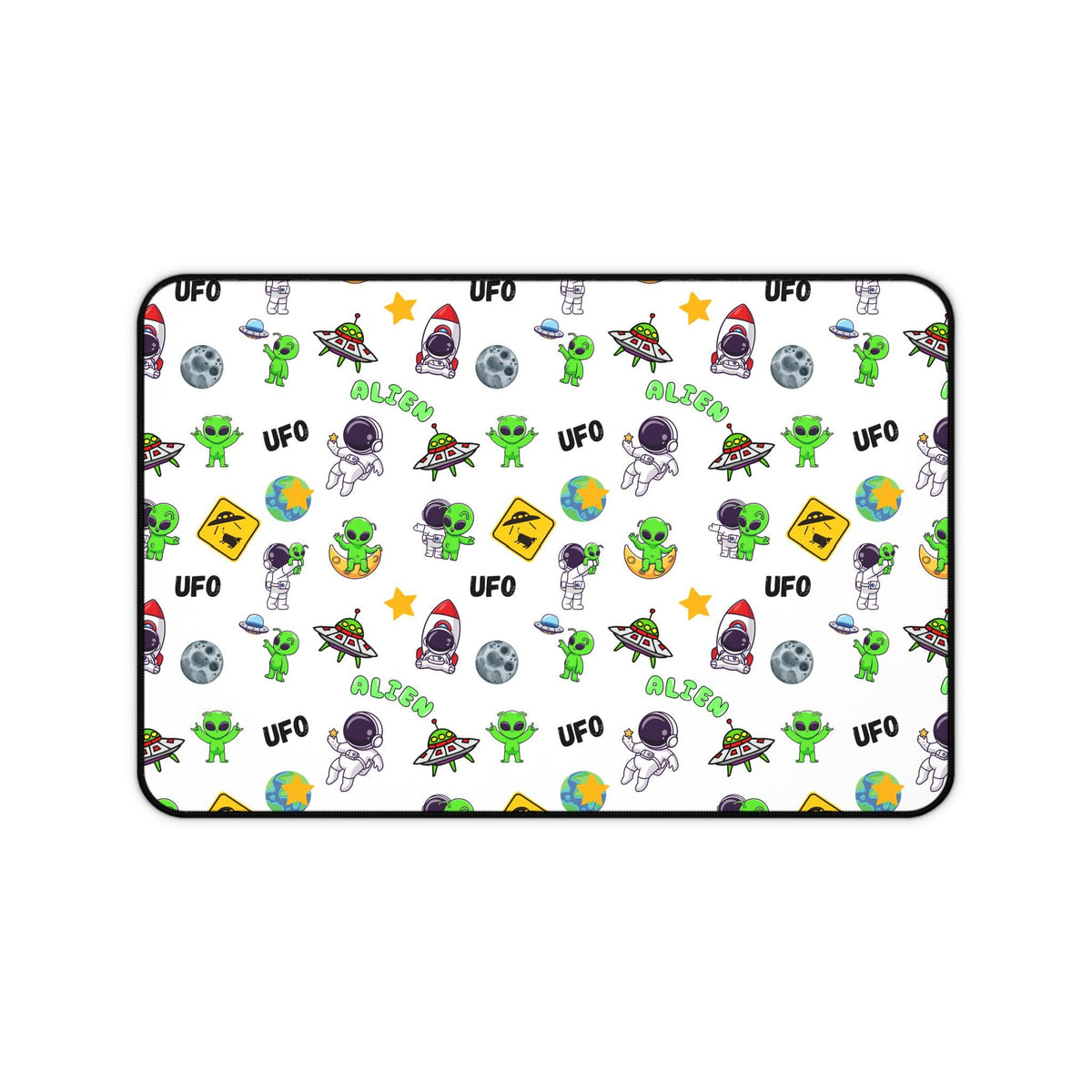 UFO Extraterrestrials Desk Mat, Alien Decor