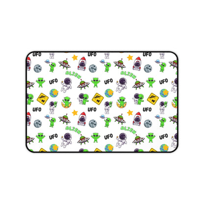 UFO Extraterrestrials Desk Mat, Alien Decor