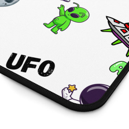 UFO Extraterrestrials Desk Mat, Alien Decor