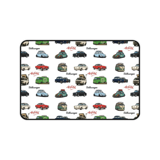 Vintage Volkswagen Desk Mat - VW Type 1, 2, 3 - Desk Accessory