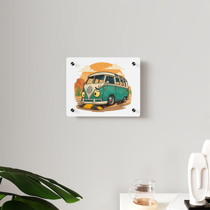 Lowered Volkswagen Bus Sweating It Acrylic Wall Art