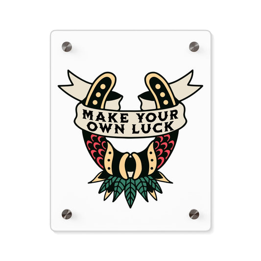 Traditional Style Tattoo Wall Art - Make Your Own Luck
