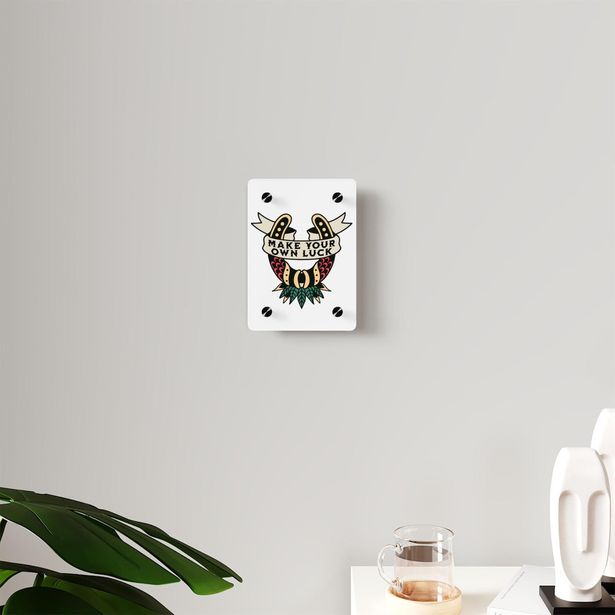 Traditional Style Tattoo Wall Art - Make Your Own Luck