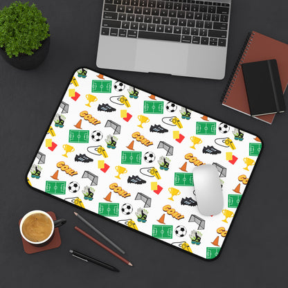 Soccer Inspired Desk Mat