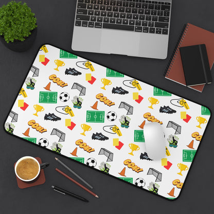 Soccer Inspired Desk Mat