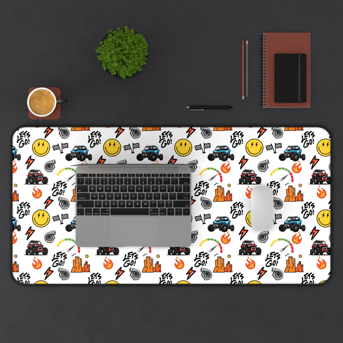 Vibrant Side-by-Side Inspired Desk Mat