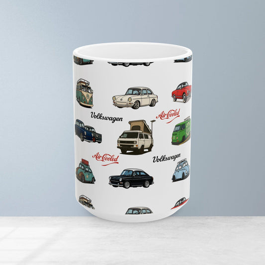 Vintage Volkswagen Ceramic Mug - Perfect for Car Lovers, Collectors, Gift for Him/Her, Office Desk Decor, Birthday Gift