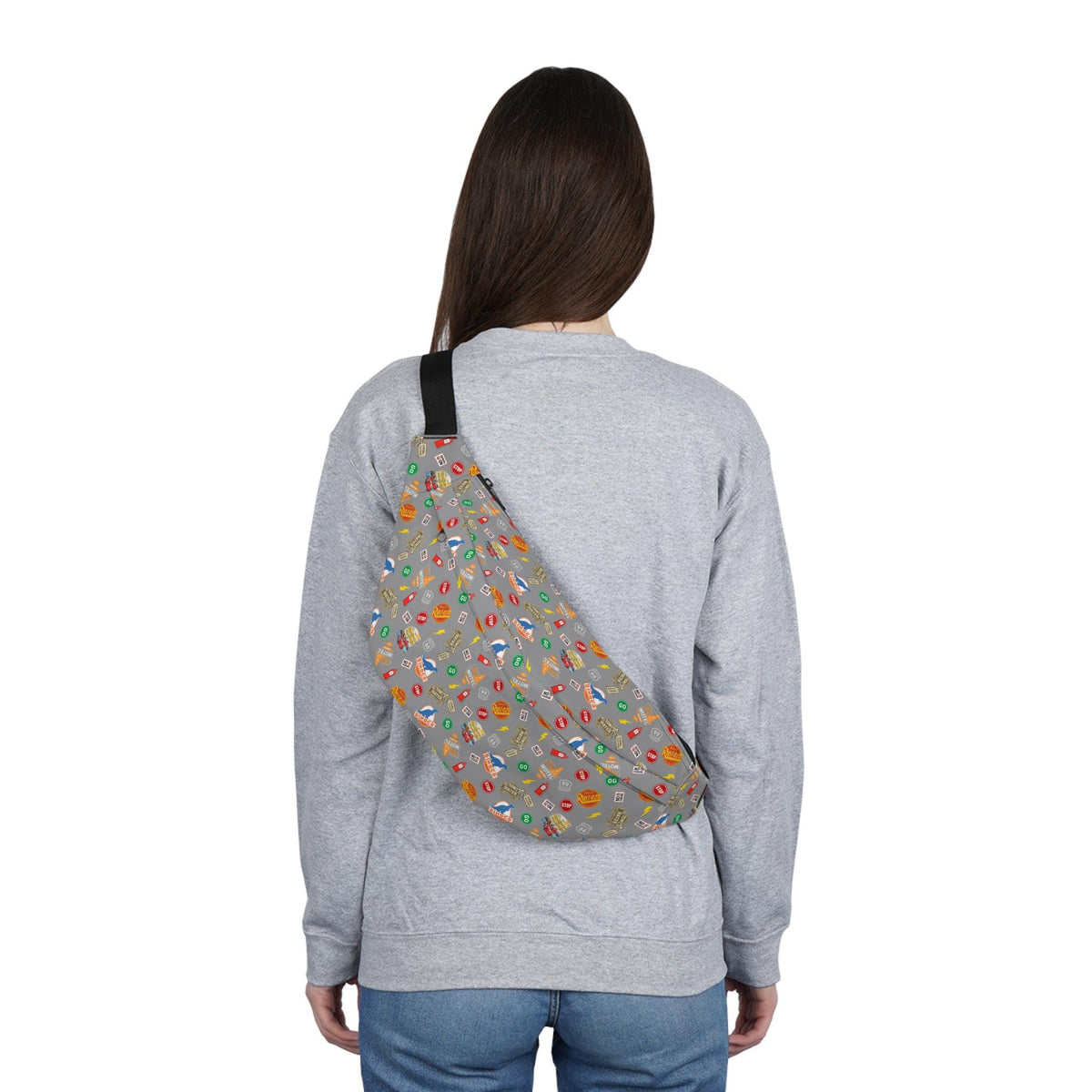 Cars Themed Large Fanny Pack - Perfect for the parks (Black Background)